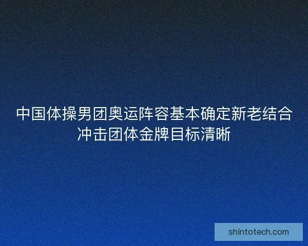 中国体操男团奥运阵容基本确定新老结合冲击团体金牌目标清晰
