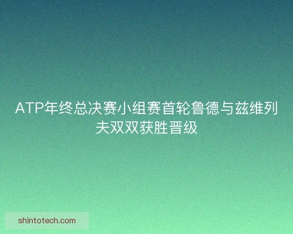 ATP年终总决赛小组赛首轮鲁德与兹维列夫双双获胜晋级