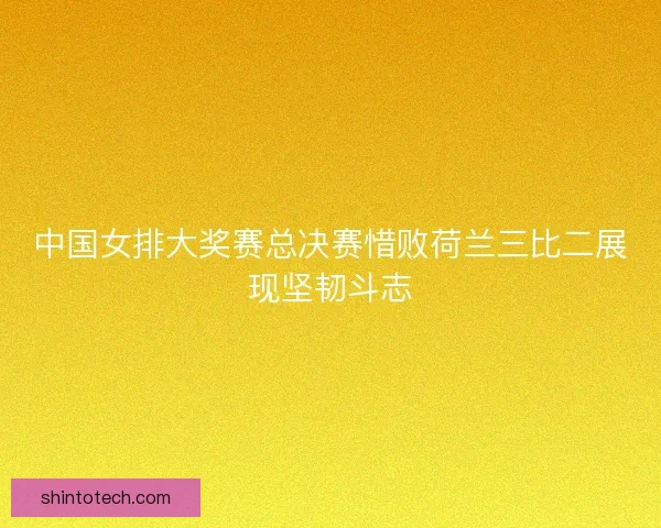 中国女排大奖赛总决赛惜败荷兰三比二展现坚韧斗志